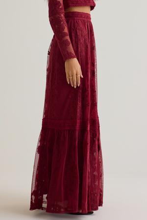 Arissa Embroidered Maxi Skirt - Altar'd State