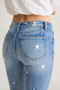 Jessica Star Embroidered Jeans Detail 7 - Altar'd State
