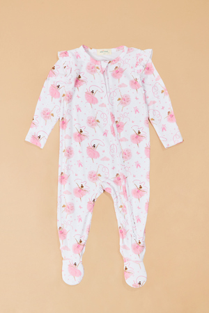 Ribbon Ballerina Ruffle Footie - Altar'd State - 