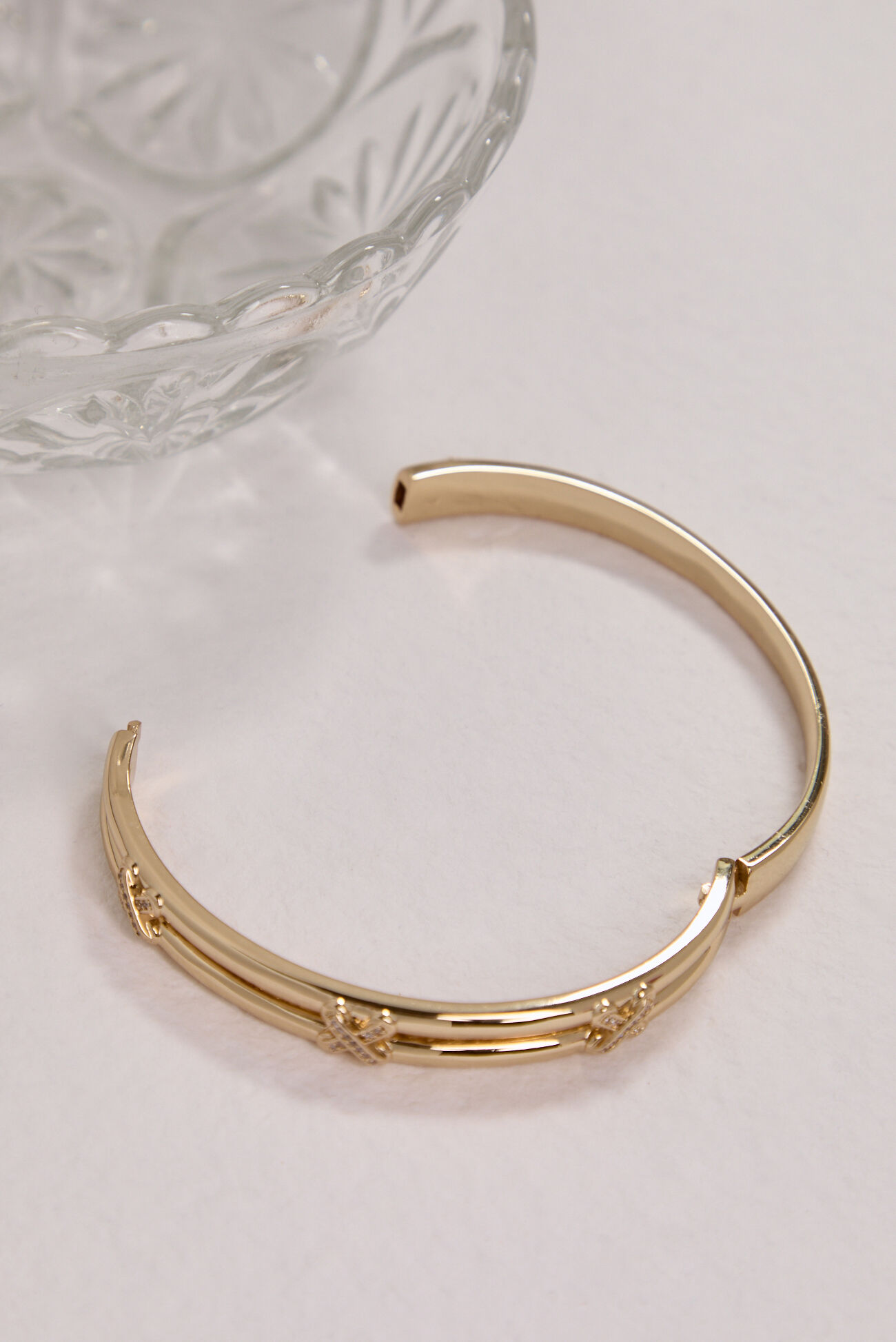 Criss-Cross Bangle Bracelet