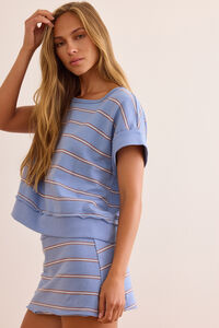 Lazy Days Stripe Top Detail 3 - Altar'd State