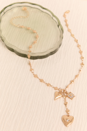 Heart Charm Y Necklace - Altar'd State - 