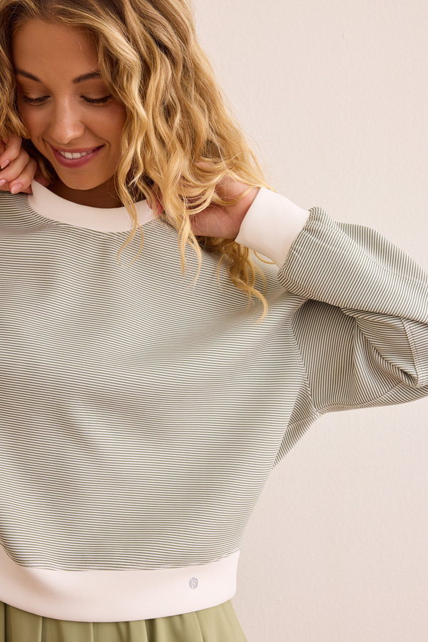 Supersoft Striped Pullover Detail 3 - Altar'd State