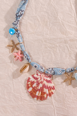 Bandana Shell Charm Necklace - Altar'd State - 