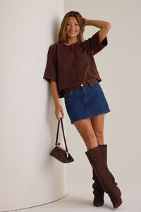 Kiley Short Sleeve Cardigan Detail 5 - Altar'd State