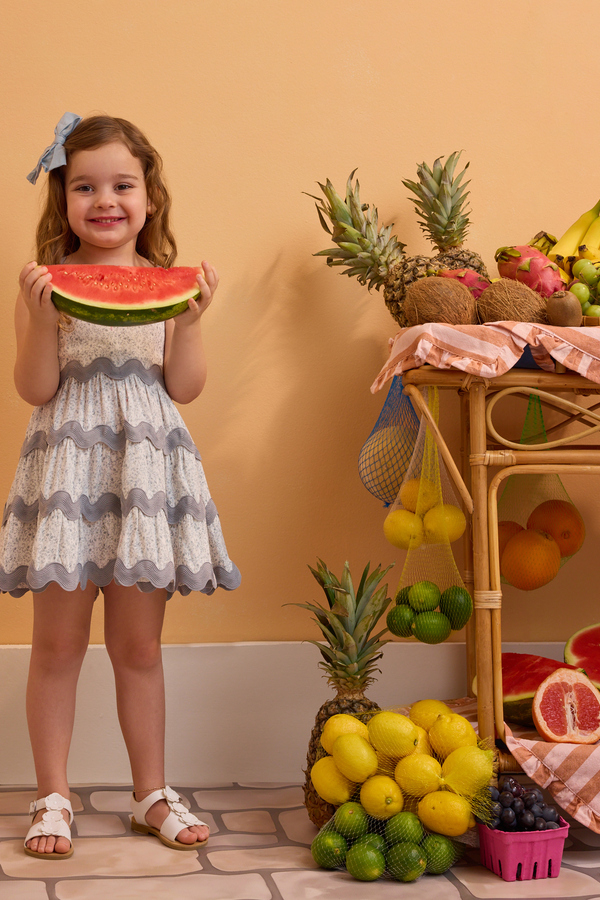 Amelia Floral Ric Rac Toddler Dress Detail 5 - Altar'd State