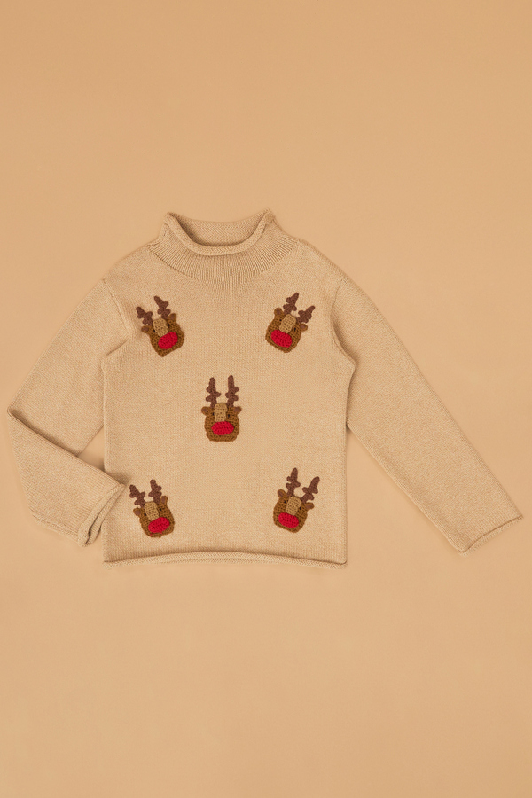 Rudolph Rollneck Sweater Detail 4 - Altar'd State