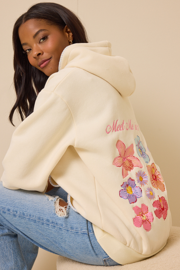 Meet Me In Paradise Hoodie Detail 6 - Altar'd State