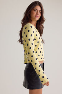 Linnea Dot Crew Cardigan Detail 3 - Altar'd State