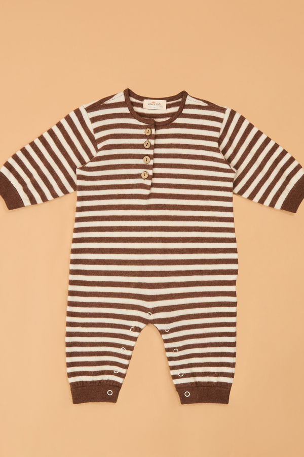 Arthur Striped Long Sleeve Jumpsuit Detail 2 - Altar'd State