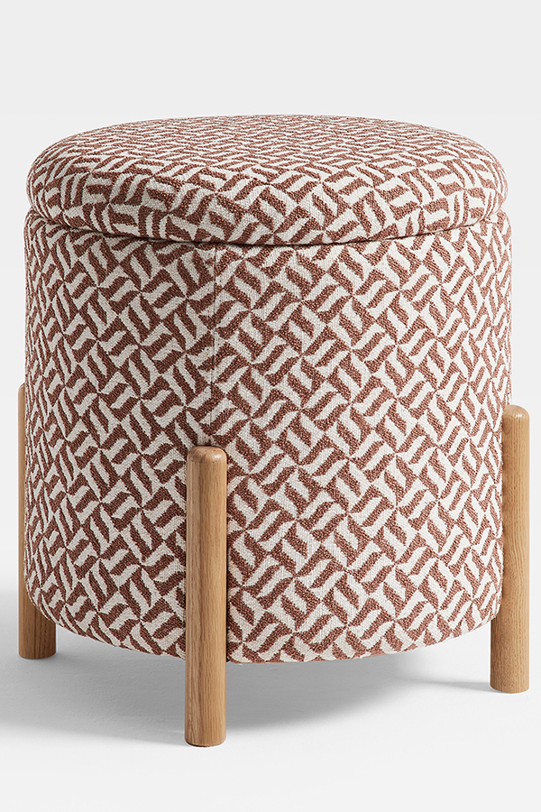 Millie Upholstered Storage Stool Detail 4 - Altar'd State