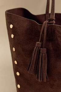 Riley Studded Suede Tote Detail 4 - Altar'd State