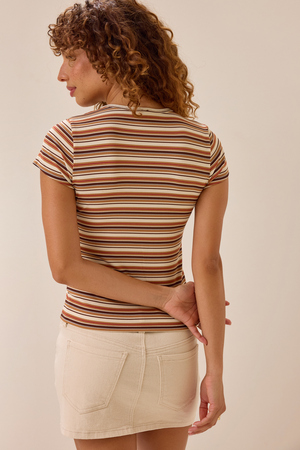 Marleigh Stripe Tee - Altar'd State - 