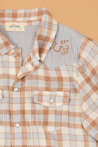 Western Plaid Button Up Shirt Detail 3 - Altar'd State