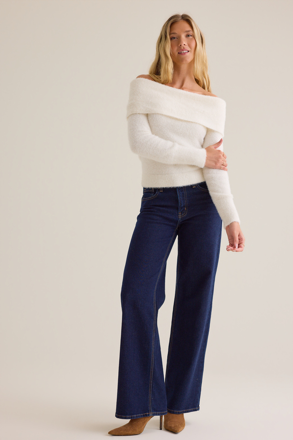 Esti Off The Shoulder Sweater Detail 2 - Altar'd State