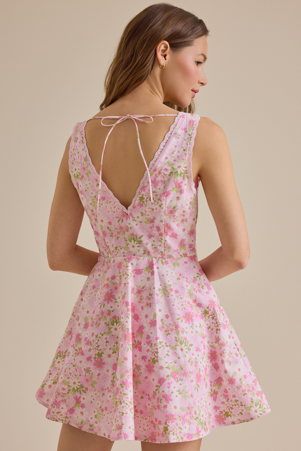 Lyndie Floral Mini Dress Detail 5 - Altar'd State