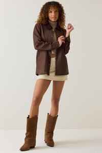 Jacee Canvas Button Down Barn Jacket - Altar'd State