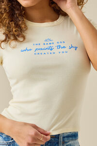God Paints The Sky Baby Tee Detail 2 - Altar'd State