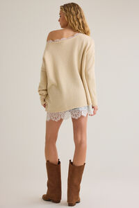 Sterling Lace Trim Sweater Detail 5 - Altar'd State