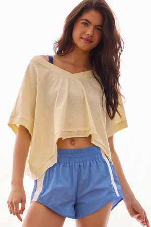 Catch Me Moving V-Neck Tee - Altar'd State - 