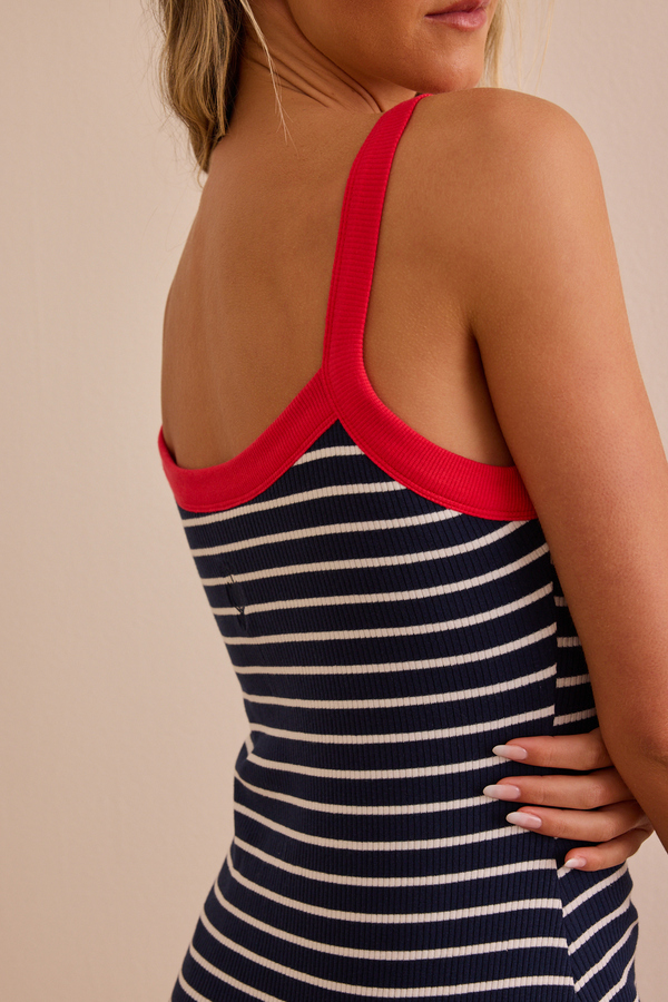 Relay Stripe Ribbed Dress Detail 6 - Altar'd State