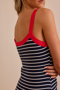 Relay Stripe Ribbed Dress Detail 6 - Altar'd State