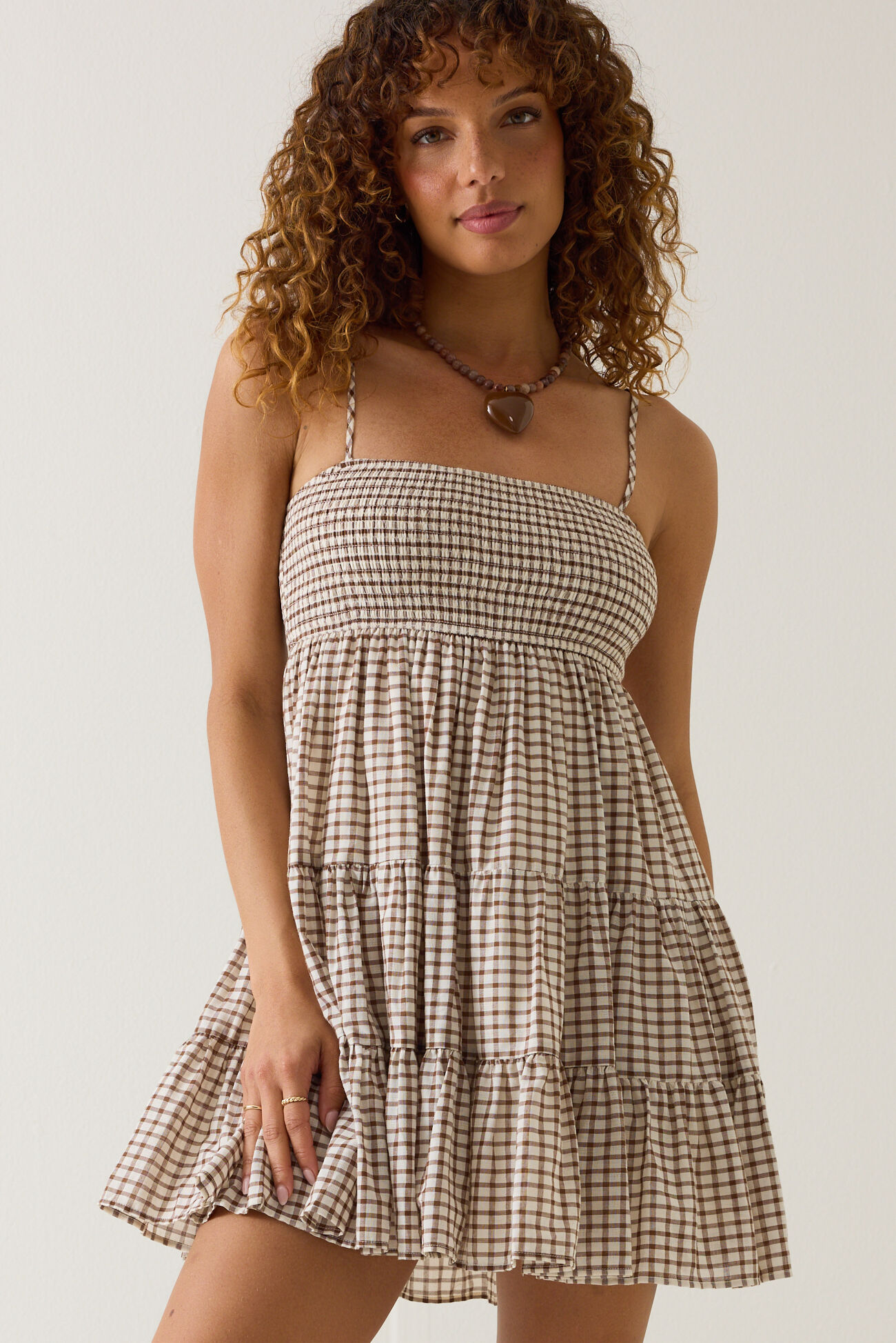 Macy Gingham Mini Dress