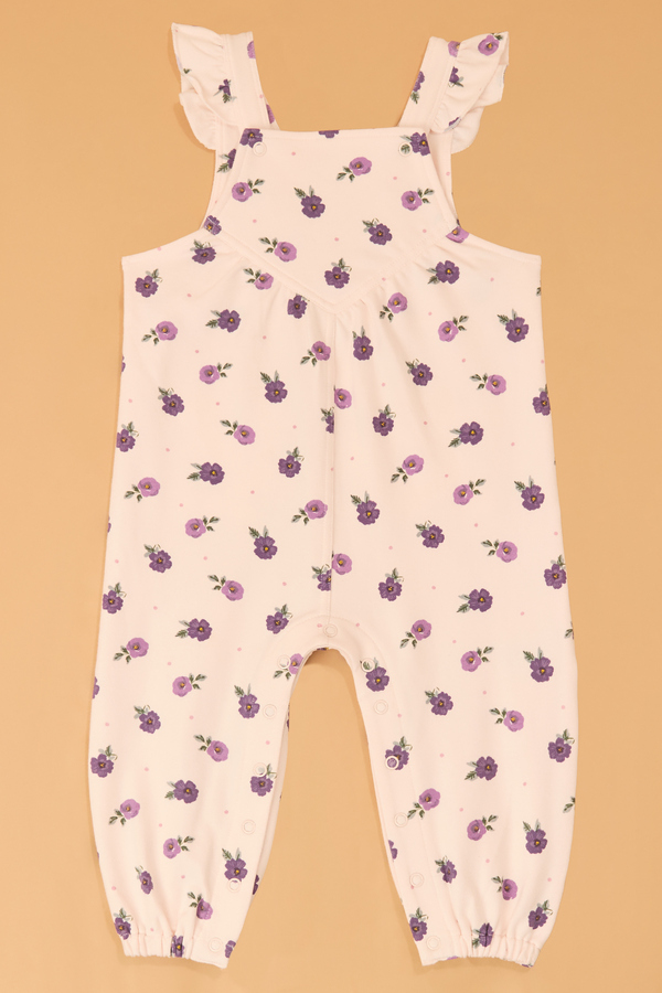 Janie Floral Flutter Overalls - Altar'd State
