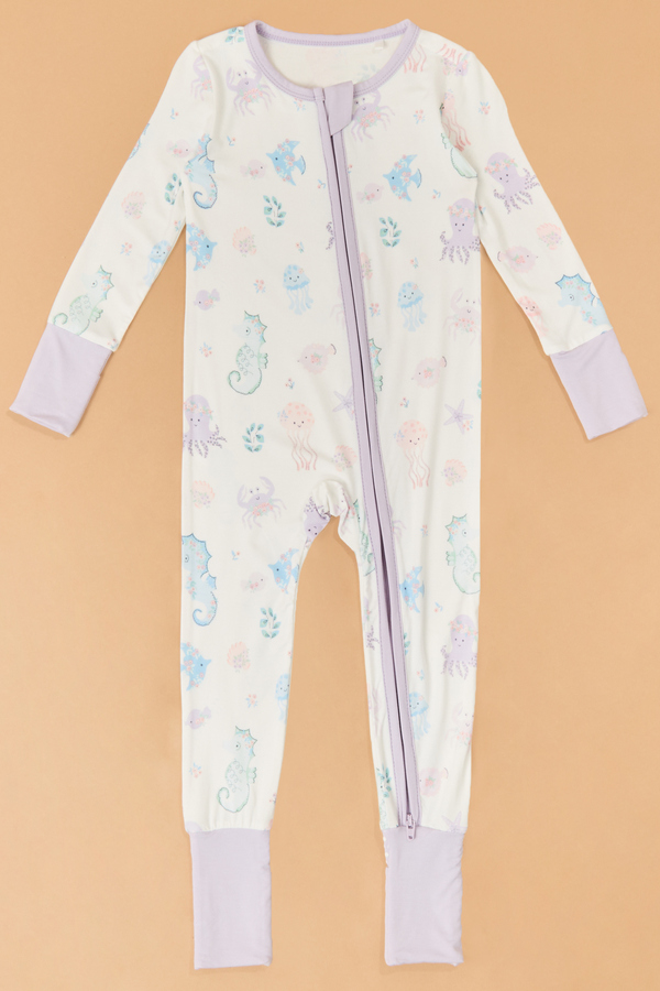 Floral Sea Creature Romper Detail 2 - Altar'd State