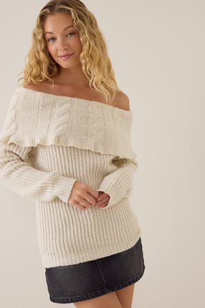 Kerrington Off-The-Shoulder Sweater - Altar'd State - 