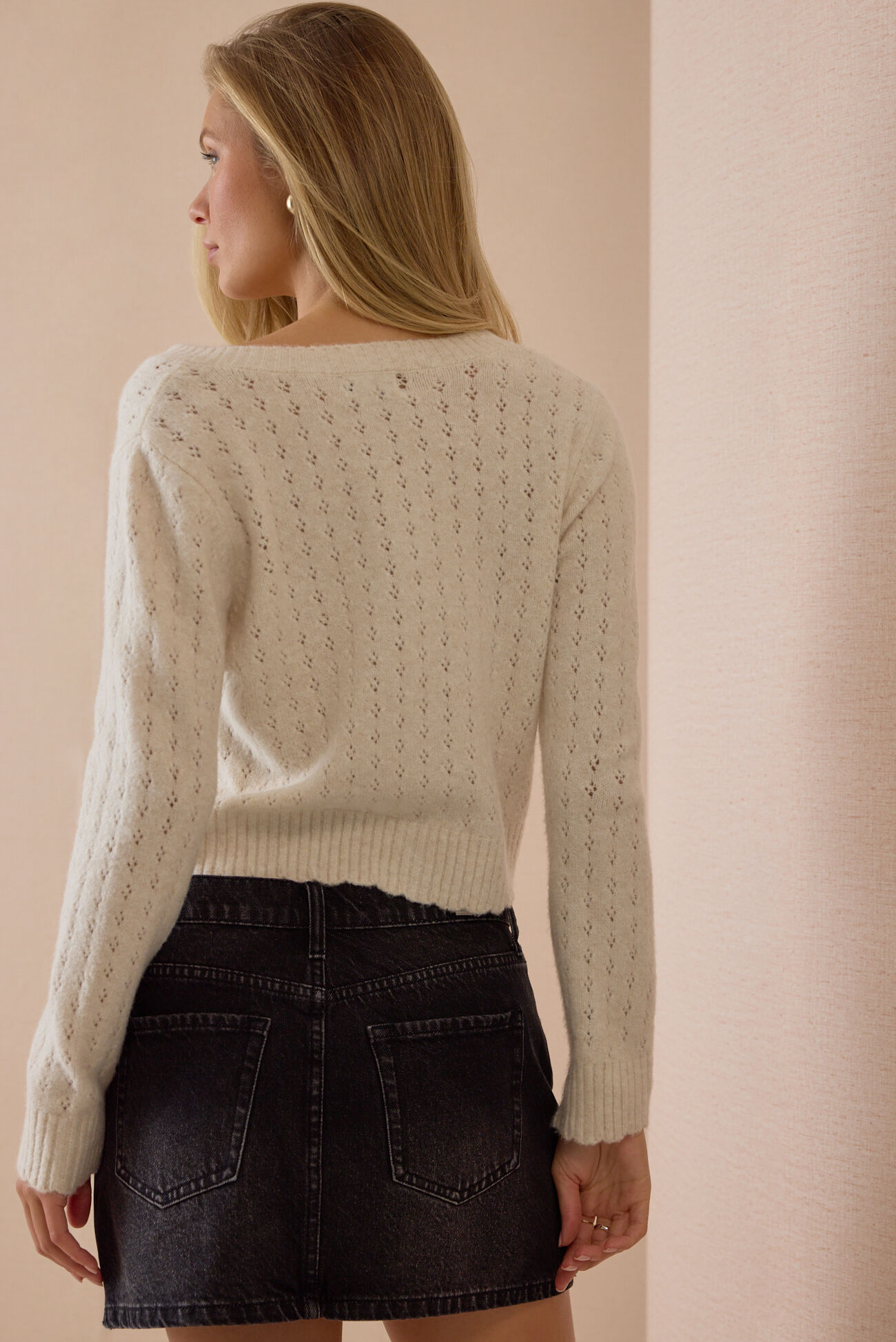 Olivia Pointelle Cardigan