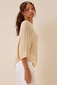 Jensen Textured Sweater Poncho Detail 4 - Altar'd State