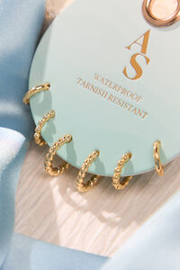 The Water Proof Collection Twisted 3 Pack Earring Set Detail 3 - Altar'd State