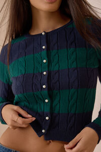 Norah Pearl Cable Knit Sweater Detail 2 - Altar'd State