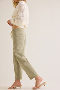 Jaden Tie Denim Pant Detail 4 - Altar'd State