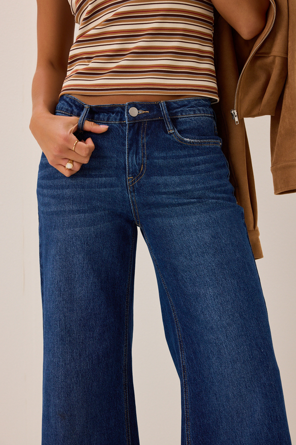 Olivia Wide Leg Jean Detail 3 - Altar'd State