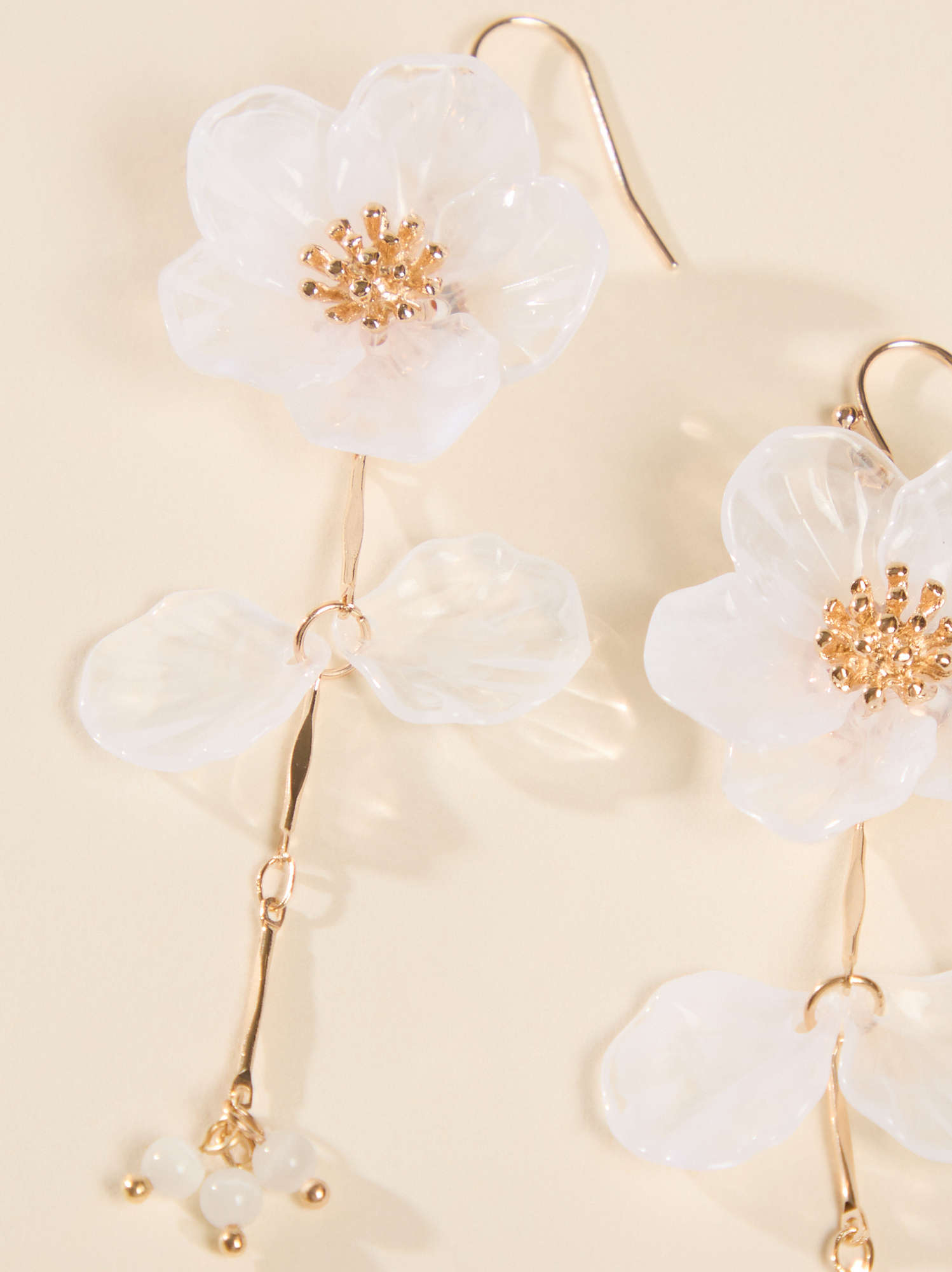 Emily Floral Earrings in White | Altar'd State