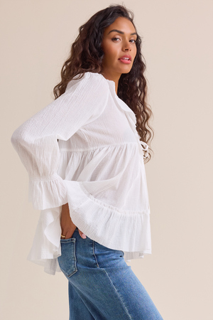 Irena Crochet Trim Top - Altar'd State - 