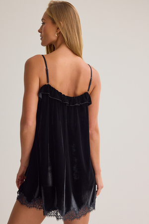 Savannah Velvet Mini Dress - Altar'd State - 