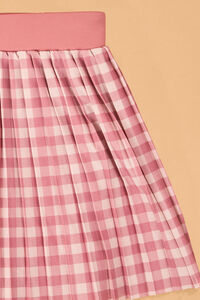 Tatum Gingham Pleated Cheer Skort Detail 3 - Altar'd State