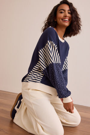 Contrast Patchwork Long Sleeve - Altar'd State - 