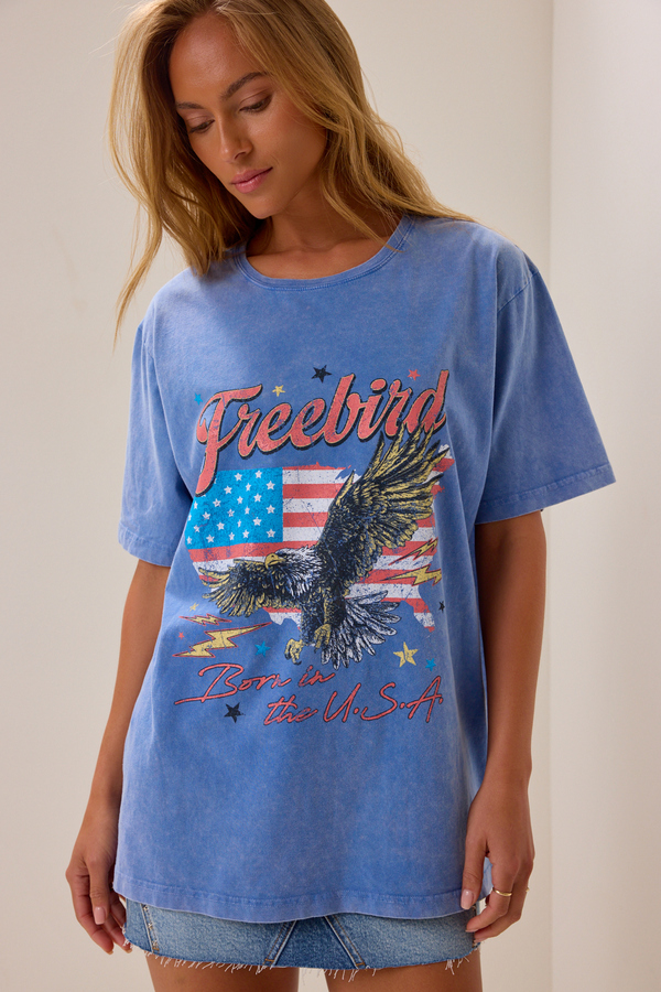 Freebird Oversized Tee Detail 2 - Altar'd State