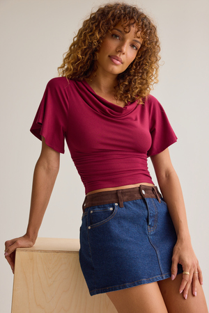 Amaris Cowl Neck Top - Altar'd State