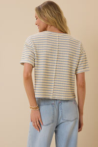 Scarlett V-Neck Striped Top Detail 6 - Altar'd State