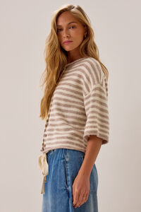 Cassidy Striped Cardigan Detail 3 - Altar'd State