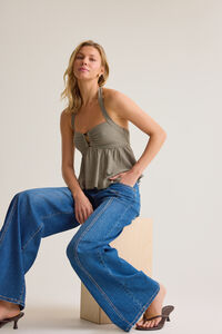 Lexey Backless Halter Tank Detail 5 - Altar'd State