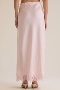 Lilou Lace Satin Midi Skirt Detail 6 - Altar'd State