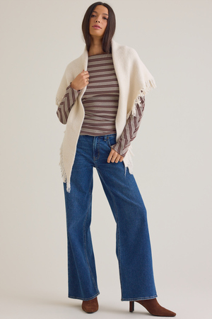 Sawyer Fringe Triangle Scarf - Altar'd State - 