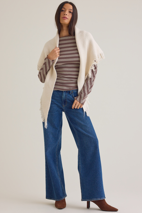 Sawyer Fringe Triangle Scarf - Altar'd State