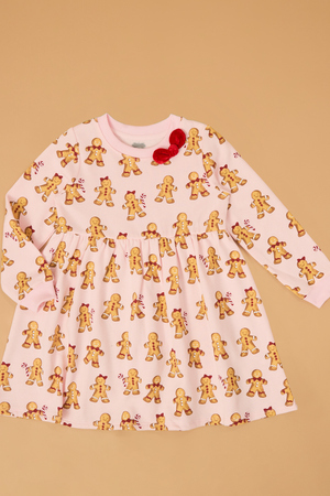 Jeanie Gingerbread Sweatshirt Dress - Altar'd State - 
